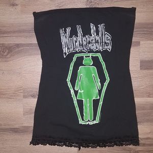Murderdolls DIY corset tube top w Lacing S/M
